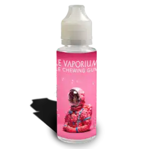 Le Chewing-Gum Fraise - Le Vaporium – 80 ml, saveurs intenses de fraise, cassis et violette, base 100% végétale, fabrication française