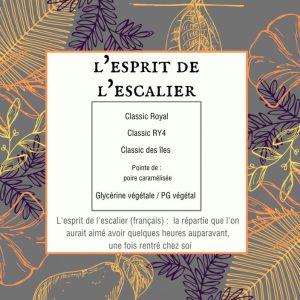L'esprit de l'escalier Millésime Vape