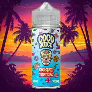 Cocktail Tropical - Coco Juice - 100 ml - E-liquide aux saveurs de fruits exotiques et fraîcheur intense