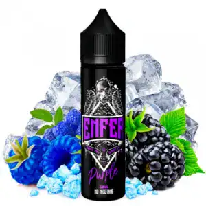 Purple Enfer 50ml – e-liquide Mûre, Framboise bleue et fraîcheur intense