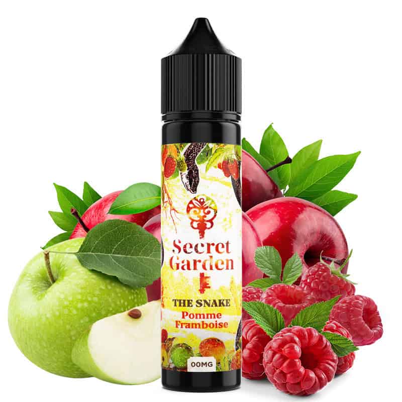 E-liquide The Snake Secrets Lab 50 ml – Framboise et Pomme